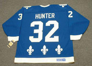 DALE HUNTER Quebec Nordiques 1985 Away CCM Vintage Throwback Hockey Jersey - BACK