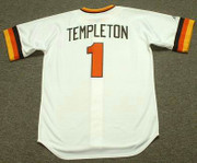 GARRY TEMPLETON San Diego Padres 1984 Majestic Throwback Home Baseball Jersey - BACK