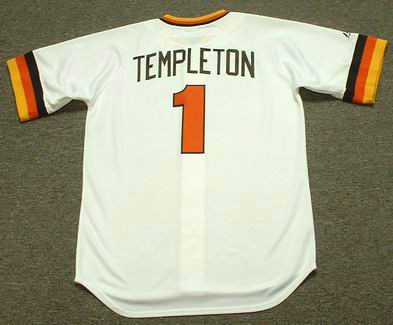 Vintage MLB White Padres Baseball Jersey for Garry Templeton #1 by