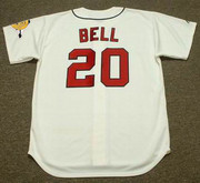 GUS BELL Milwaukee Braves 1960's Majestic Cooperstown Throwback Baseball Jersey