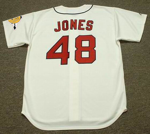 CHIPPER JONES  Atlanta Braves 1970's Home Majestic Throwback