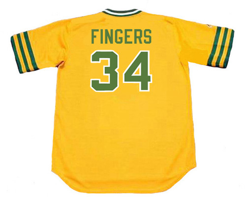 Authentic Vintage Mitchell & Ness Oakland Athletics Rollie Fingers  Jersey