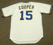 Cecil Cooper 1977 Milwaukee Brewers Cooperstown Retro Home MLB Throwback Baseball Jerseys - BACK