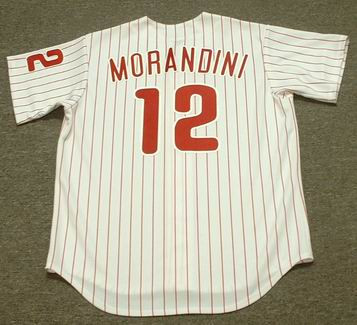 MICKEY MORANDINI Philadelphia Phillies 1993 Majestic Throwback Baseball  Jersey - Custom Throwback Jerseys