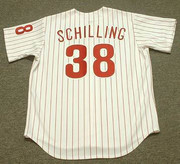 CURT SCHILLING Philadelphia Phillies 1993 Majestic Throwback Baseball Jersey