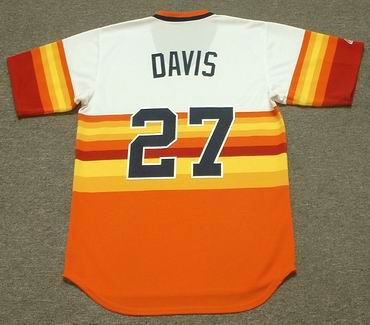 1986 Houston Astros Glenn Davis #27 Game Used Cream Jersey Henderson LOA 46  6