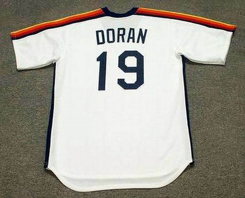 1986 Houston Astros Game Issued Cream Jersey 42 DP35403