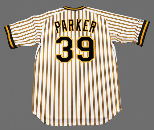 Dave Parker Signed Pittsburgh Pirates Grey Throwback Cooperstown Collection  Majestic Replica Baseball Jersey