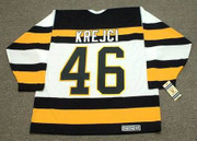 DAVID KREJCI Boston Bruins 1992 CCM Vintage Throwback Home NHL Hockey Jersey