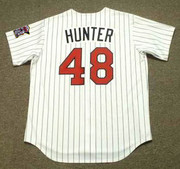 TORII HUNTER Minnesota Twins 2002 Majestic Throwback Home Baseball Jersey - BACK