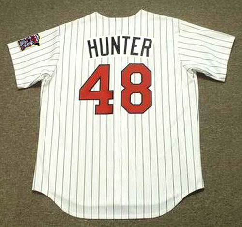 TORII HUNTER Minnesota Twins 2002 Majestic Throwback Home Baseball