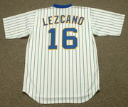 SIXTO LEZCANO Milwaukee Brewers 1979 Majestic Cooperstown Throwback Home Jersey