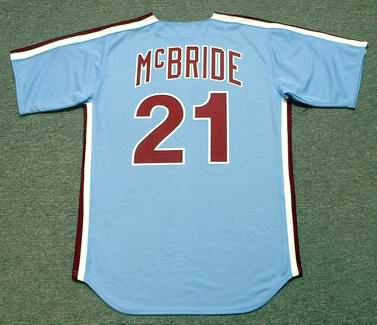 Philadelphia Phillies Bake McBride Autographed Jersey - Carls