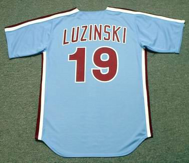 Philadelphia Phillies Greg Luzinski Blue Custom Pro Style Jersey