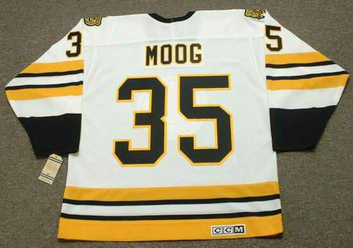 Andy Moog Jersey - 1985 Edmonton Oilers Away Vintage Throwback NHL