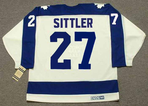 Adidas Toronto Maple Leafs No27 Darryl Sittler Blue Home Authentic USA Flag Stitched NHL Jersey