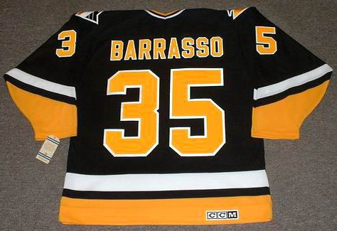 Lot Detail - 1990s Tom Barrasso Pittsburgh Penguins Game-Used Road