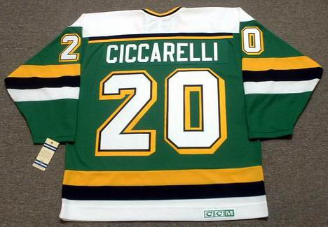 Dallas Stars No20 Dino Ciccarelli Cream Sawyer Hooded Sweatshirt Stitched Jersey