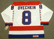 Alexander Ovechkin 1990's Washington Capitals NHL Throwback Away Jersey - BACK