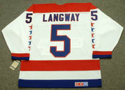 ROD LANGWAY Washington Capitals 1988 CCM Vintage Throwback Home NHL Jersey