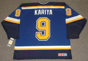 Paul Kariya 2007 St. Louis Blues Home CCM NHL Throwback Hockey Jersey - BACK