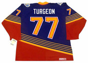 PIERRE TURGEON St. Louis Blues 1996 Away CCM NHL Vintage Throwback Jersey - BACK