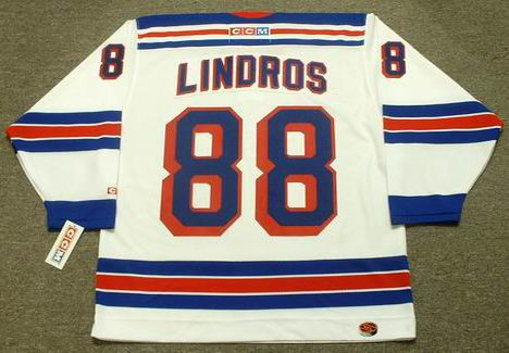 Eric Lindros NYR Practice Jersey Rare StatueofLiberty Throwback