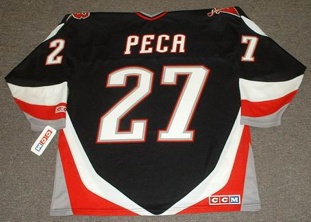 New!!! Michael Peca #27 New York Islanders CCM Jersey NHL Hockey Sewn SZ  Large