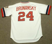 TOM BRUNANSKY Minnesota Twins 1984 Majestic Cooperstown Throwback Home Jersey