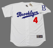 DUKE SNIDER Majestic Throwback Home Brooklyn Dodgers Shirt - FRONT