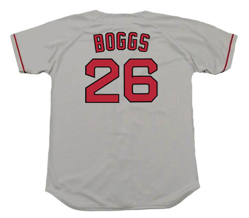 WADE BOGGS Boston Red Sox 1987 Majestic Cooperstown Throwback Away Jersey -  Custom Throwback Jerseys