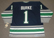 SEAN BURKE Hartford Whalers 1993 Away CCM Vintage Throwback NHL Jersey - BACK