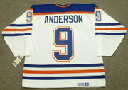 GLENN ANDERSON Edmonton Oilers 1987 Home CCM NHL Vintage Throwback Jersey - BACK