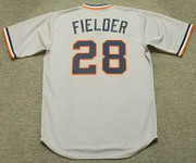 PRINCE FIELDER Detroit Tigers 1980's Majestic Cooperstown Throwback Jersey