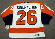 OREST KINDRACHUK Philadelphia Flyers 1974 CCM Vintage Throwback Home NHL Jersey - Back