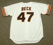 ROD BECK San Francisco Giants 1993 Majestic Cooperstown Throwback Home Jersey