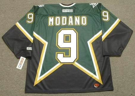Mens Vintage Logo Athletic Dallas Stars Mike Modano #9 Replica Hockey  Jersey XL