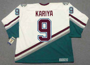 Paul Kariya 2003 Anaheim Mighty Ducks Home CCM NHL Throwback Hockey Jersey - Back