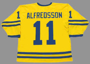 DANIEL ALFREDSSON 2002 Team Sweden Nike Olympic Throwback Hockey Jersey