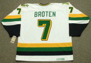 NEAL BROTEN Minnesota North Stars 1989 Home CCM NHL Vintage Throwback Jersey - BACK