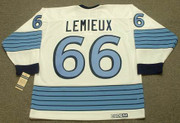 MARIO LEMIEUX Pittsburgh Penguins 1967 Away CCM Vintage NHL Throwback Jersey - BACK