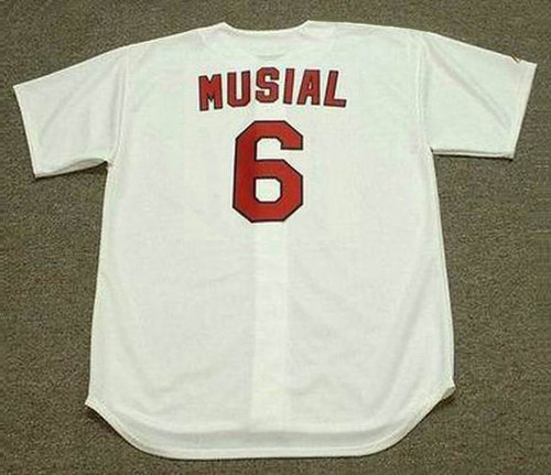 STAN MUSIAL St. Louis Cardinals 1940's Majestic Cooperstown Throwback  Baseball Jersey - Custom Throwback Jerseys