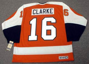 BOBBY CLARKE Philadelphia Flyers 1974 CCM Vintage Throwback Away NHL Jersey - Back