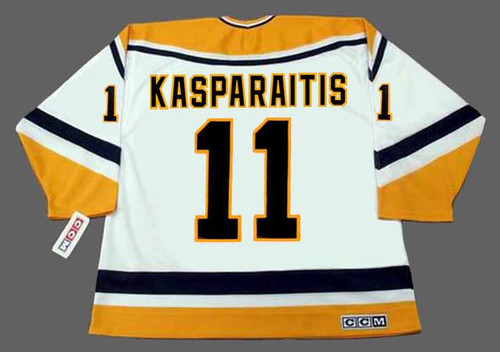 Darius Kasparaitis Autographed Pittsburgh Custom Black Hockey Jersey - BAS  COA