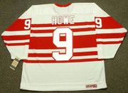 GORDIE HOWE Detroit Red Wings 1940's CCM Vintage Throwback Hockey Jersey