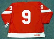 GORDIE HOWE Detroit Red Wings 1962 Home CCM Throwback NHL Hockey Jersey - BACK