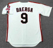 CARLOS BAERGA Cleveland Indians 1993 Majestic Throwback Home Baseball Jersey