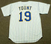 ROBIN YOUNT Milwaukee Brewers 1993 Majestic Cooperstown Home Jersey