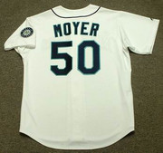 JAMIE MOYER Seattle Mariners 1997 Majestic Throwback Home Baseball Jersey