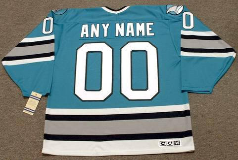 1990's SAN JOSE SHARKS CCM FANIMATION JERSEY M - Classic American